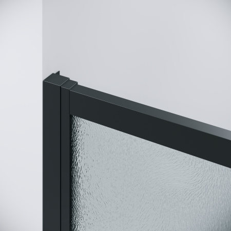 Душевая перегородка Grossman Cosmo 200.K33.02.70.21.02 70х195 стекло текстурное профиль черный матовый