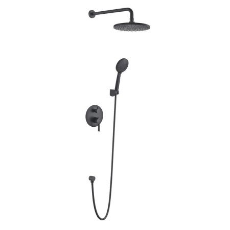 Душевая система Voda VSLB Set_3in1 встраиваемая в стену цвет черный