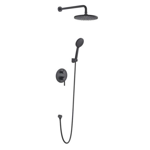 Душевая система Voda VSLB Set_3in1 встраиваемая в стену цвет черный - фото 2