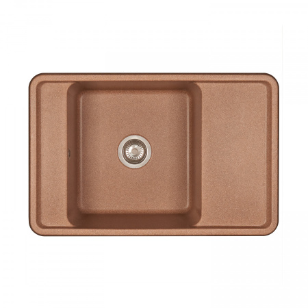 Кухонная мойка Aquaton Беллис 1A725032BS270 78х51 цвет коричневый поверхность матовая