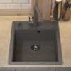 Кухонная мойка Uperwood Quartz Premium UPD-07 3910202126 45х50 цвет серый поверхность матовая