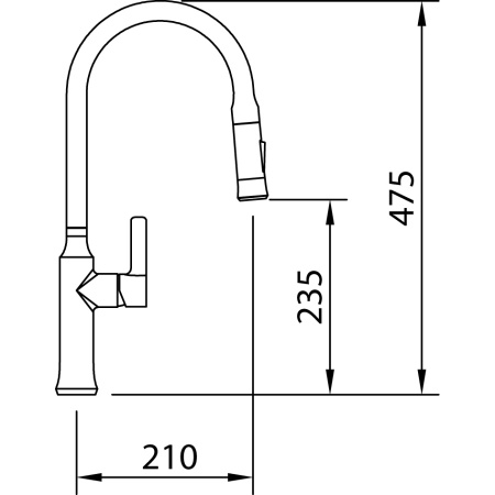Смеситель для кухни Clever Chef 1 99440 на раковину хром