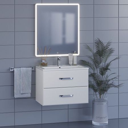 Тумба с раковиной Uperwood Foster 291020530 70х50 цвет белый