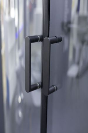 Душевой уголок Niagara Nova 68160811BLACK 100х100 стекло прозрачное профиль черный без поддона