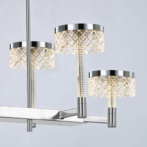 Люстра на штанге Delight Collection Diamond cut (Диамонд цут) MD21020075-6B chrome - фото 3