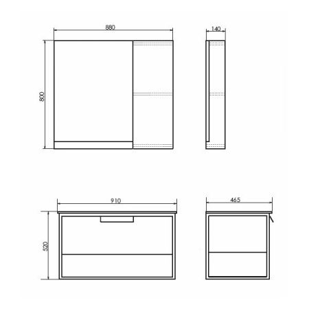 Тумба с раковиной Comforty Бонн 00-00011781CF 90х50 подвесная цвет серый
