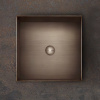 Раковина из нержавеющей стали Gessi Gessi316 54605#708 40х40 накладной цвет бронза без отверстий под смеситель