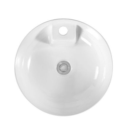 Раковина из сантехнического фарфора Aquatek ЕВРОПА AQ5212-00 40х40 накладная цвет белый 1 отверстие под смеситель