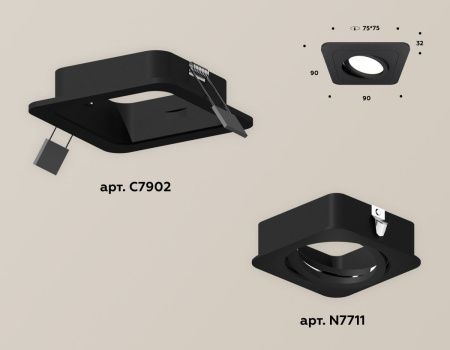 Светильник встраиваемый Ambrella Light Techno (Тецхно) XC7902010