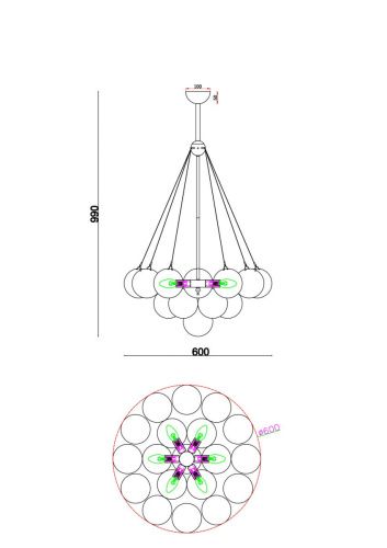 Светильник подвесной Freya Fiesta Modern FR5231PL-06BS - фото 5