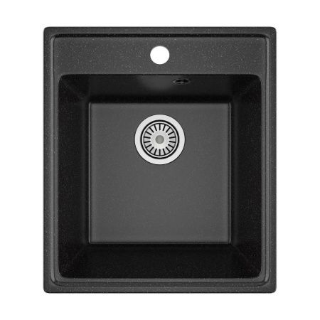 Кухонная мойка Maretti Kitchen 425 KT425-BL 45х50 цвет черный поверхность матовая