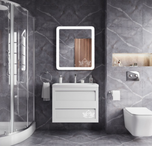 Тумба под раковину Art&Max PLATINO AM-Platino-580-2C-SO-BM 58х47х55 подвесная