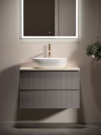 Тумба под раковину Sancos SNOB R SNR80SM 80х40 подвесная цвет коричневый