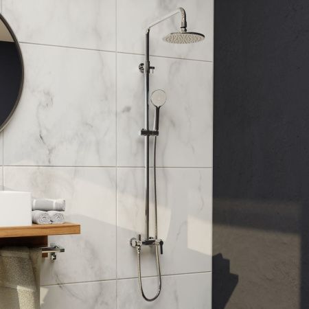 Душевая стойка RGW Shower Panels 51140131-01 настенная цвет хром