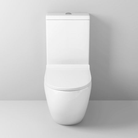 Унитаз напольный с бачком Grossman Style GR-4496S белый с сиденьем микролифт безободковый каскадный смыв