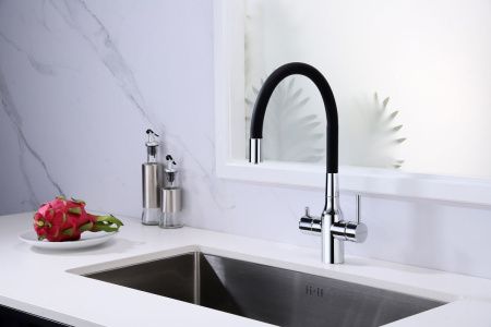 Смеситель для кухни Paulmark SALIX Sa213419-CR на мойку хром
