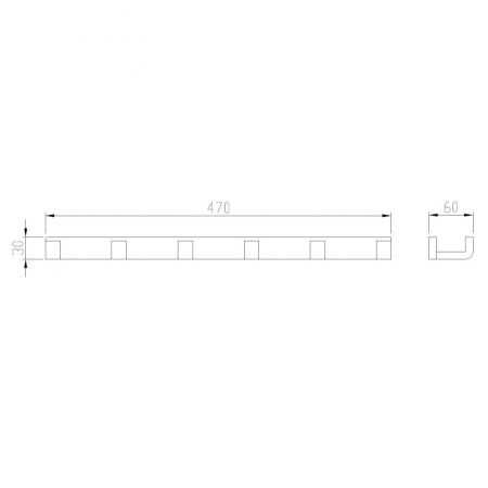 Крючок ABBER Westen AA1752B черный матовый