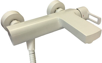 Смеситель для ванны с душем Paffoni Ringo RIN022BO настенный белый без термостата