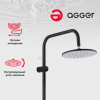 Душевая стойка Agger Breeze A0193544 настенная цвет черный