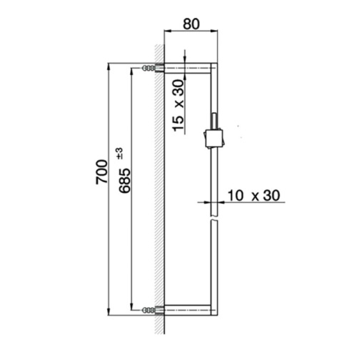 Штанга для душа Cisal Shower DS01209040 Акция черный матовый - фото 2
