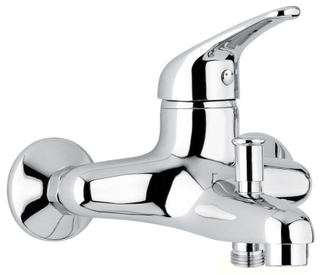 Смеситель для ванны Emmevi Ambra 9001/BC настенный белый/хром