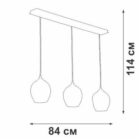 Светильник подвесной Vitaluce V4922-1 V4922-1/3S