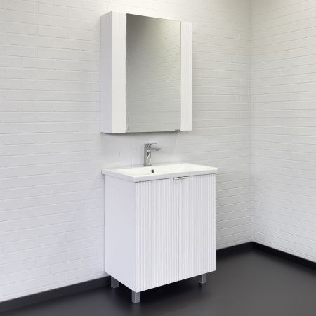 Зеркало-шкаф Comforty Лима 00-00006135CF 70х80 подвесной цвет белый