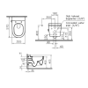 Унитаз подвесной Vitra Nest 5176B003-6233 белый с сиденьем микролифт безободковый смыв торнадо