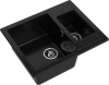 Кухонная мойка Granfest Quadro Q-610K черный 61х50 цвет черный поверхность матовая