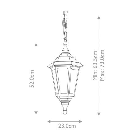 Уличный подвесной светильник Elstead Lighting Kinsale (Кинсале) KINSALE-CHAIN