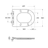 Унитаз приставной BelBagno FLAY BB1003CB-TOR/SC белый с сиденьем микролифт безободковый смыв торнадо
