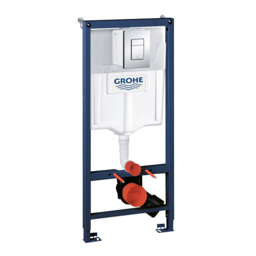 Сет унитаз CR25200+Система инсталляции для унитаза, GROHE Rapid SL, комплект 3 в 1, монтажная высота 1.13 м, (38772001) - фото 5
