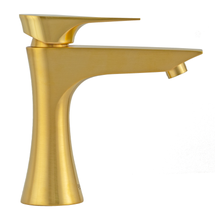 Смеситель Daniel Diva DV606DP на раковину брашированное золото