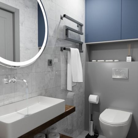 Полотенцесушитель электрический Altasan МонакоПроф МонакоПроф4050Г 50х45 серый