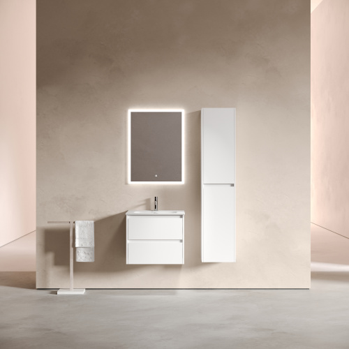 Тумба под раковину Sancos Libra LB60W 59х45х50 подвесная цвет белый - фото 2