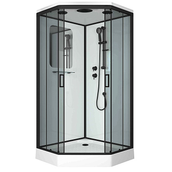 Душевая кабина Niagara Premium 69020134DBLACK 100х100 трапеция с крышей ориентация универсальная Душевая кабина Niagara Premium 69020134DBLACK 100х100 трапеция с крышей ориентация универсальная