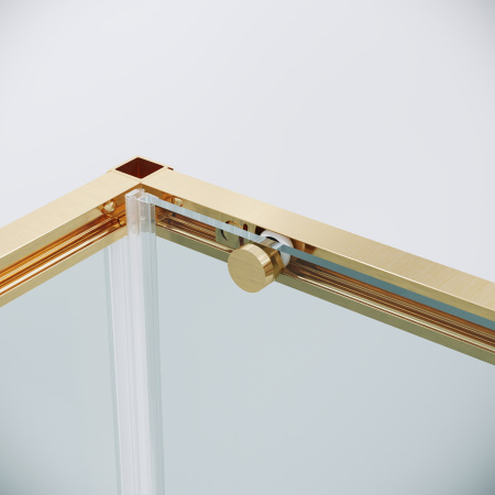 Боковая стенка Grossman Galaxy 200.K33.01.100.32.00 100x195 стекло прозрачное профиль золото сатин