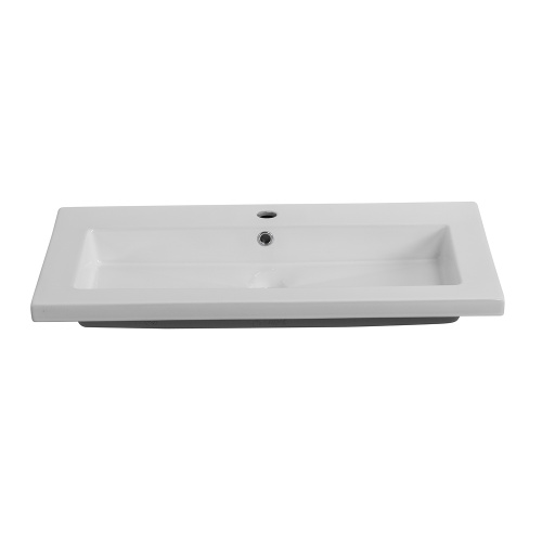Раковина керамическая BelBagno BB-8070-80 80х50 накладная цвет белый 1 отверстие под смеситель - фото 4