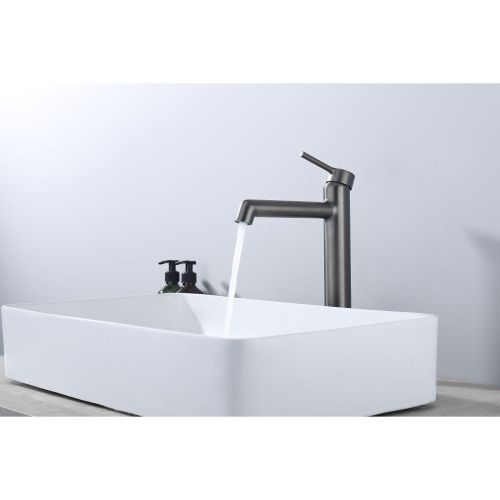 Смеситель Raglo R20 R20.15.09 на раковину серый - фото 4