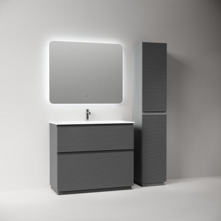 Тумба под раковину Sancos FOLK Floor FL100FGS 100х40 напольная цвет серый