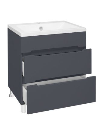 Тумба под раковину Runo Парма 00-00001454 60х40 напольная цвет серый