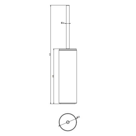 Ершик для унитаза Gessi Tondo 63744#299