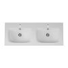 Раковина из сантехнического фарфора Am.Pm Spirit V2.0 M70AWCD1202WG 120х50 встраиваемая цвет белый 2 отверстия под смеситель
