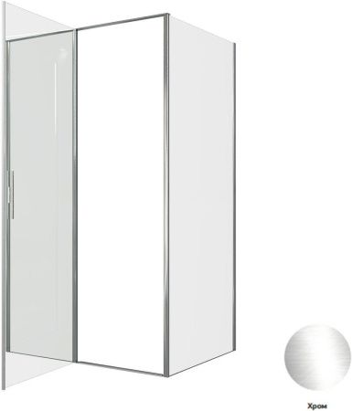 Душевой уголок Allen Brau Priority 3.31031.00 + 3.31043.00 120х90 стекло прозрачное профиль хром без поддона