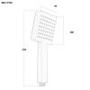 Душевая лейка Bond Cube B02-9700 цвет хром