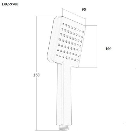 Душевая лейка Bond Cube B02-9700 цвет хром