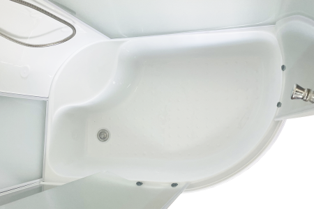 Душевая кабина Royal Bath BK RB8120BK4-MM-R 120х80 асимметричная с крышей ориентация правая