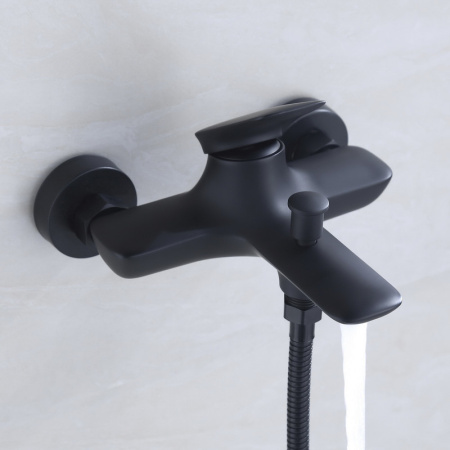 Душевая стойка Bond Cube B03-5788 настенная цвет черный матовый