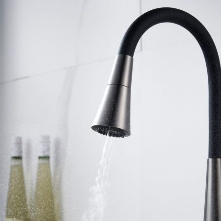 Смеситель для кухни Rose R213T на мойку оружейная сталь