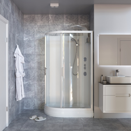 Душевая кабина Taliente TA-128CW(R) 120х80 асимметричная без крыши ориентация правая